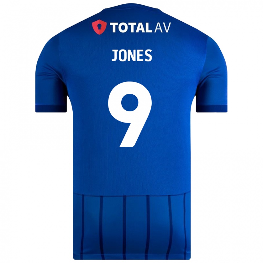 Mujer Camiseta Emma Jones #9 Azul 1ª Equipación 2024/25 La Camisa México