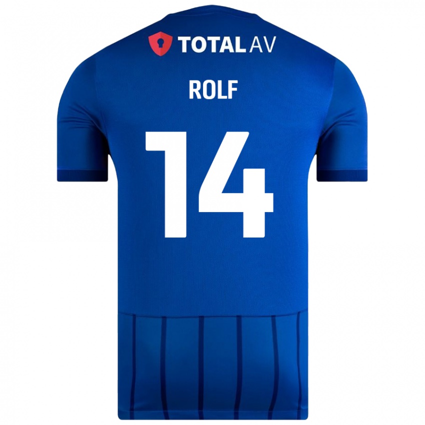 Mujer Camiseta Annie Rolf #14 Azul 1ª Equipación 2024/25 La Camisa México