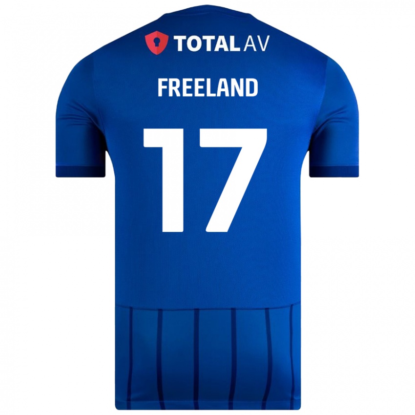 Mujer Camiseta Georgie Freeland #17 Azul 1ª Equipación 2024/25 La Camisa México