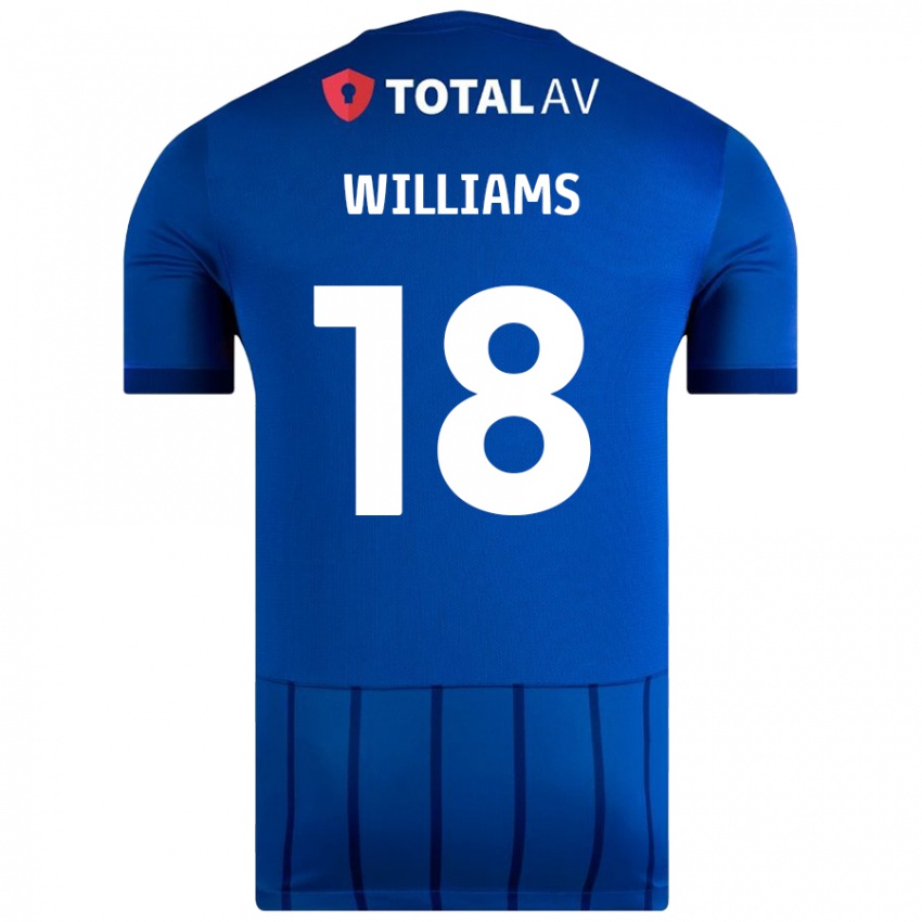 Mujer Camiseta Scarlett Williams #18 Azul 1ª Equipación 2024/25 La Camisa México