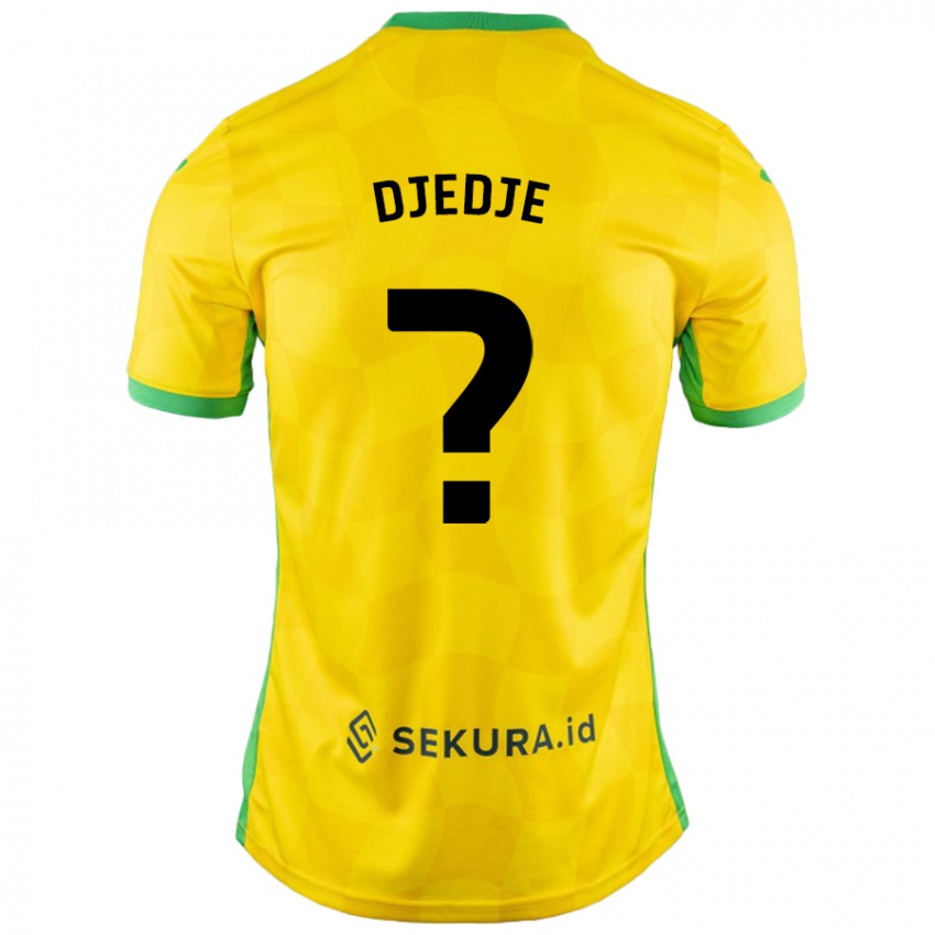 Mujer Camiseta Uriah Djedje #0 Amarillo Verde 1ª Equipación 2024/25 La Camisa México