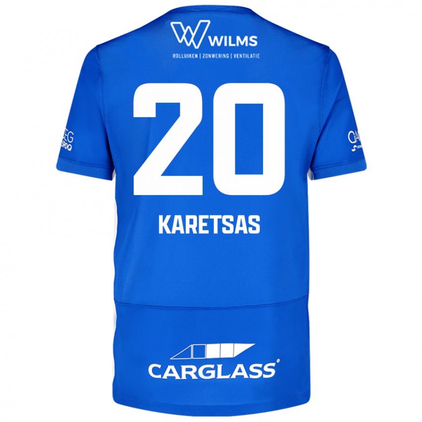 Mujer Camiseta Konstantinos Karetsas #20 Azul 1ª Equipación 2024/25 La Camisa México