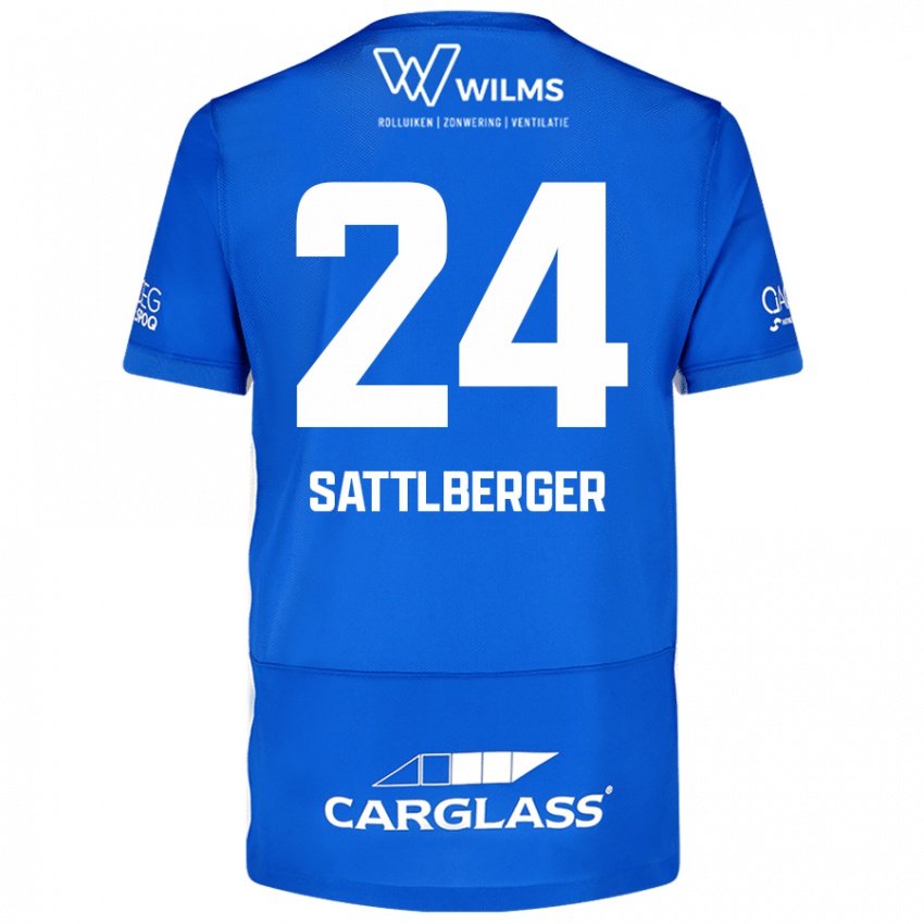 Mujer Camiseta Nikolas Sattlberger #24 Azul 1ª Equipación 2024/25 La Camisa México