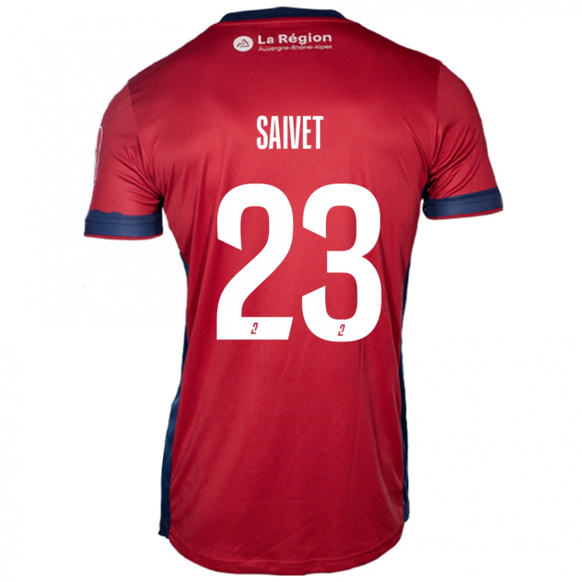 Mujer Camiseta Henri Saivet #23 Borgoña Claro 1ª Equipación 2024/25 La Camisa México