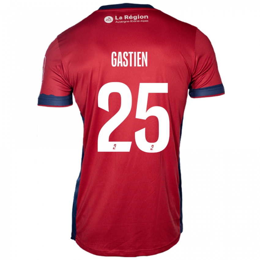 Mujer Camiseta Johan Gastien #25 Borgoña Claro 1ª Equipación 2024/25 La Camisa México