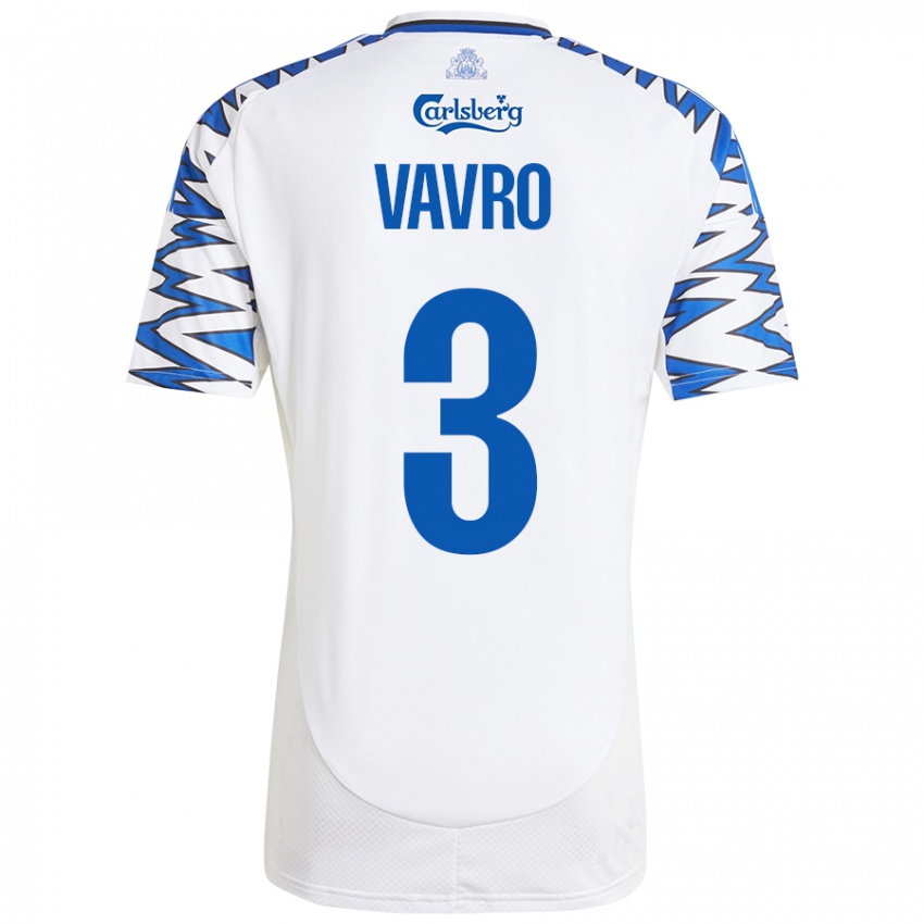 Mujer Camiseta Denis Vavro #3 Blanco Azul Cielo 1ª Equipación 2024/25 La Camisa México