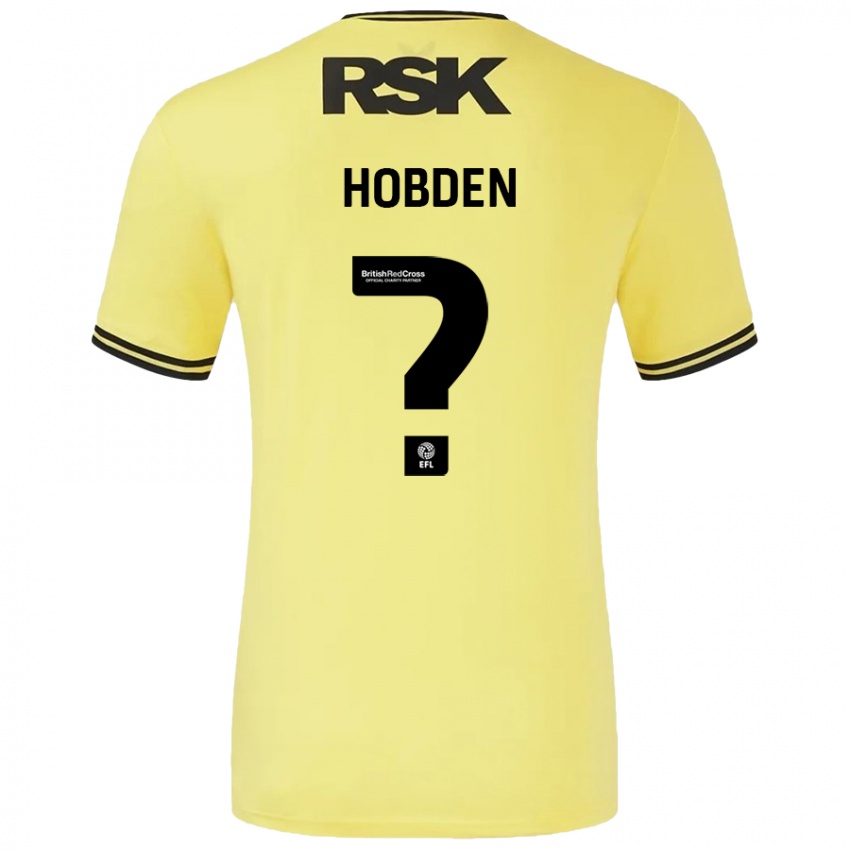 Mujer Camiseta Ollie Hobden #0 Amarillo Negro 2ª Equipación 2024/25 La Camisa México