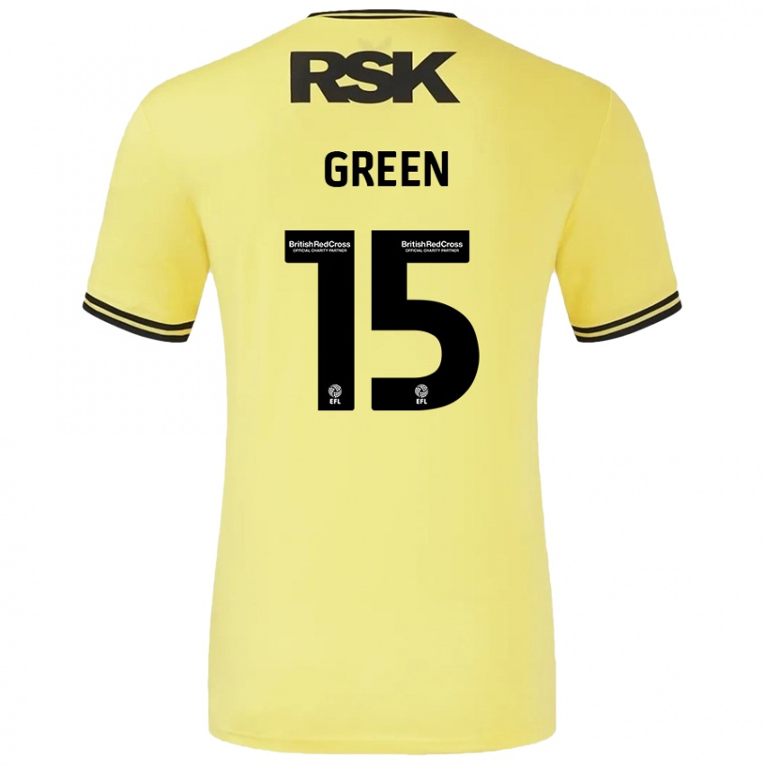 Mujer Camiseta Kayleigh Green #15 Amarillo Negro 2ª Equipación 2024/25 La Camisa México