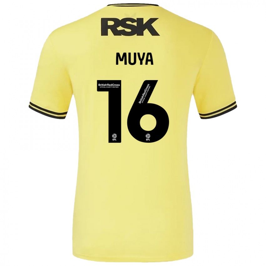 Mujer Camiseta Karin Muya #16 Amarillo Negro 2ª Equipación 2024/25 La Camisa México