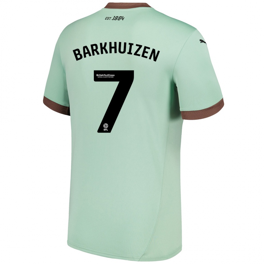 Mujer Camiseta Tom Barkhuizen #7 Verde Pálido 2ª Equipación 2024/25 La Camisa México