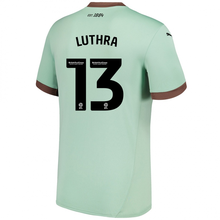 Mujer Camiseta Rohan Luthra #13 Verde Pálido 2ª Equipación 2024/25 La Camisa México