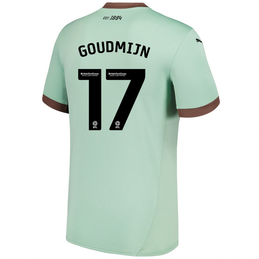 Mujer Camiseta Kenzo Goudmijn #17 Verde Pálido 2ª Equipación 2024/25 La Camisa México