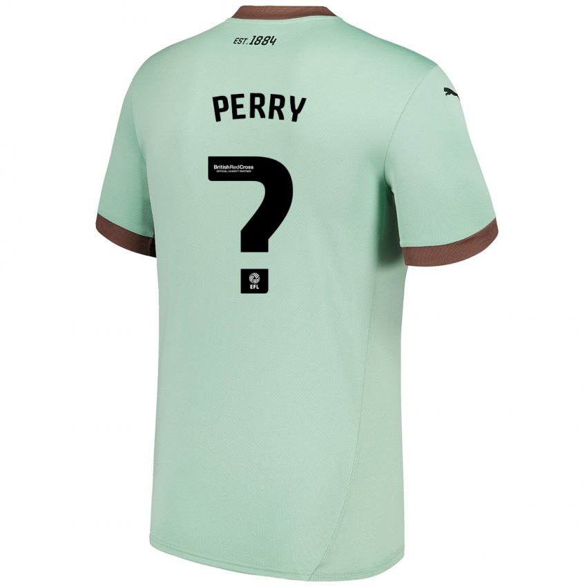 Mujer Camiseta Jack Perry #0 Verde Pálido 2ª Equipación 2024/25 La Camisa México