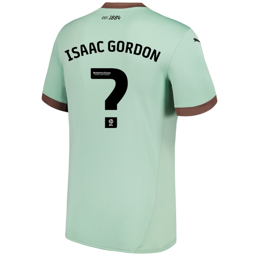 Mujer Camiseta Isaac Gordon #0 Verde Pálido 2ª Equipación 2024/25 La Camisa México