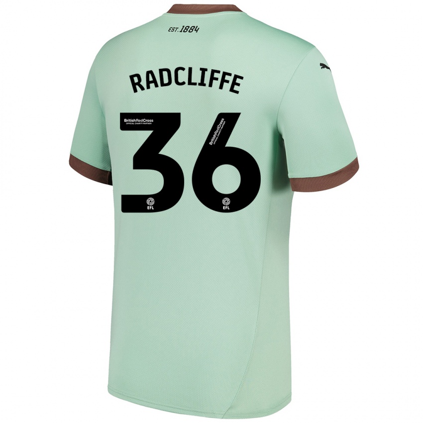 Mujer Camiseta Ben Radcliffe #36 Verde Pálido 2ª Equipación 2024/25 La Camisa México