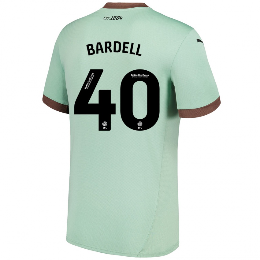 Mujer Camiseta Max Bardell #40 Verde Pálido 2ª Equipación 2024/25 La Camisa México