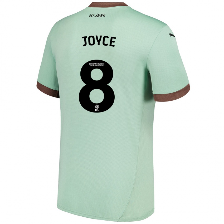 Mujer Camiseta Emily Joyce #8 Verde Pálido 2ª Equipación 2024/25 La Camisa México