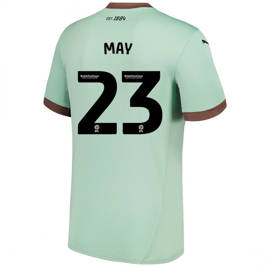 Mujer Camiseta Rebecca May #23 Verde Pálido 2ª Equipación 2024/25 La Camisa México