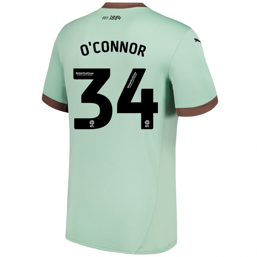 Mujer Camiseta Dolcie O'connor #34 Verde Pálido 2ª Equipación 2024/25 La Camisa México