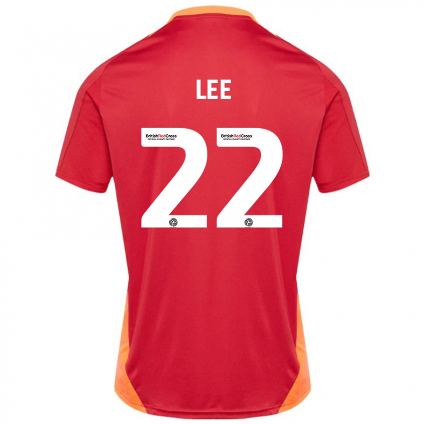 Mujer Camiseta Harry Lee #22 Azul Blanquecino 2ª Equipación 2024/25 La Camisa México