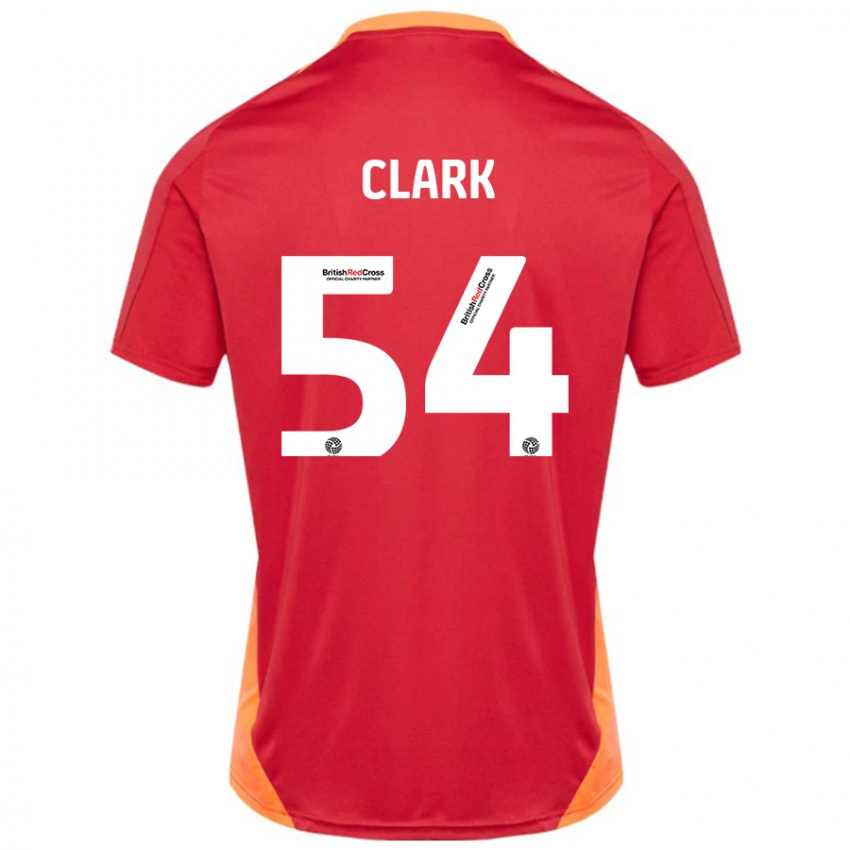 Mujer Camiseta Max Clark #54 Azul Blanquecino 2ª Equipación 2024/25 La Camisa México