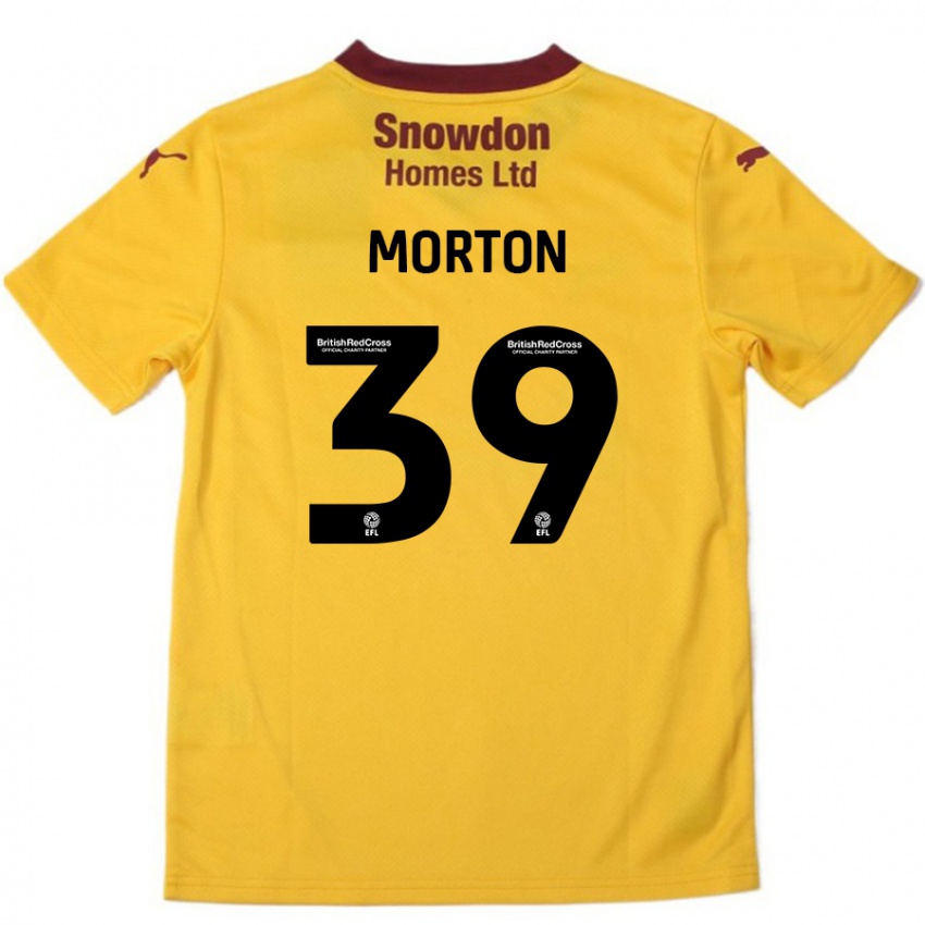 Mujer Camiseta Callum Morton #39 Naranja Borgoña 2ª Equipación 2024/25 La Camisa México