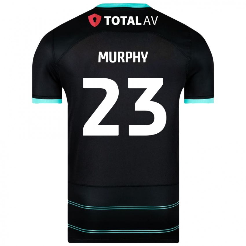 Mujer Camiseta Josh Murphy #23 Negro 2ª Equipación 2024/25 La Camisa México