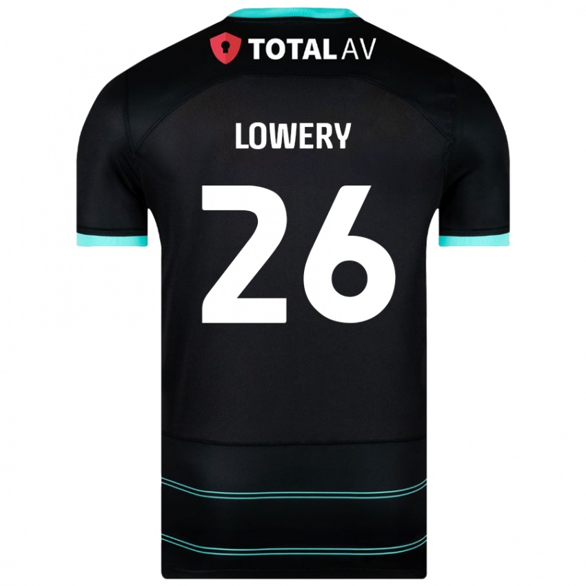 Mujer Camiseta Tom Lowery #26 Negro 2ª Equipación 2024/25 La Camisa México