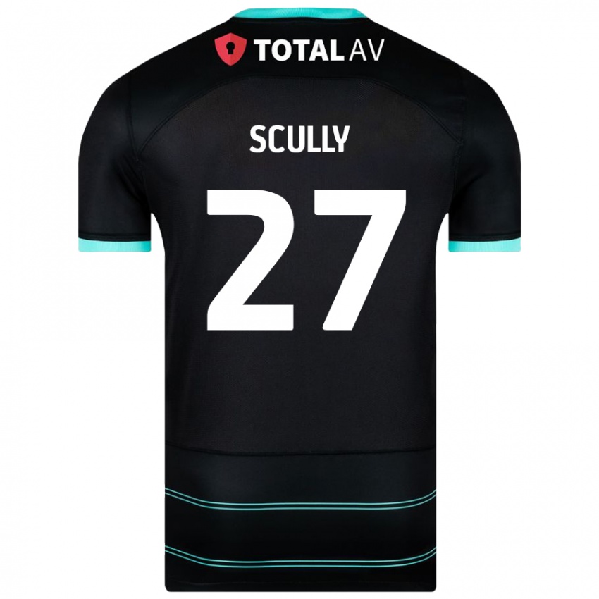 Mujer Camiseta Anthony Scully #27 Negro 2ª Equipación 2024/25 La Camisa México