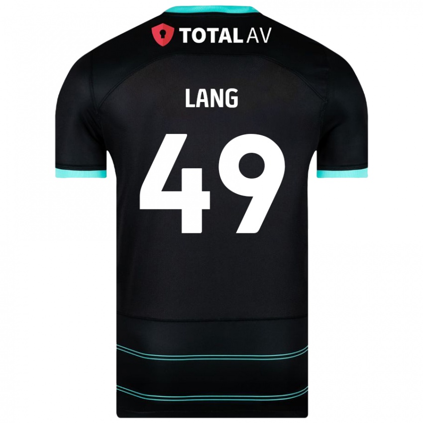 Mujer Camiseta Callum Lang #49 Negro 2ª Equipación 2024/25 La Camisa México