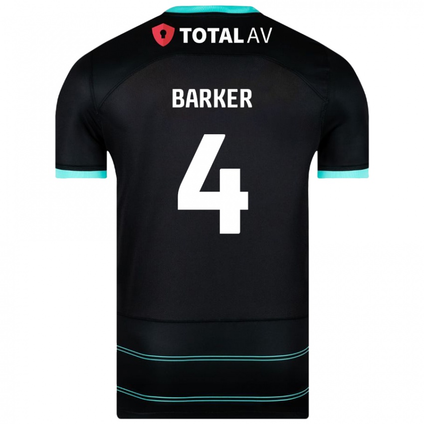 Mujer Camiseta Sophie Barker #4 Negro 2ª Equipación 2024/25 La Camisa México