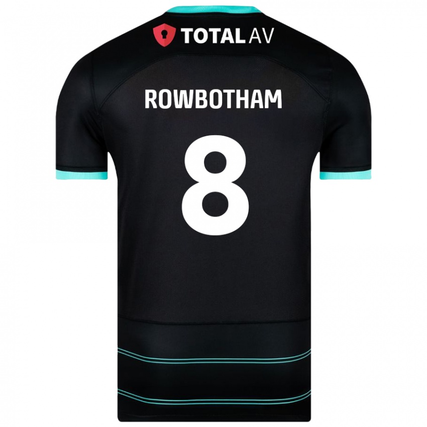 Mujer Camiseta Ava Rowbotham #8 Negro 2ª Equipación 2024/25 La Camisa México