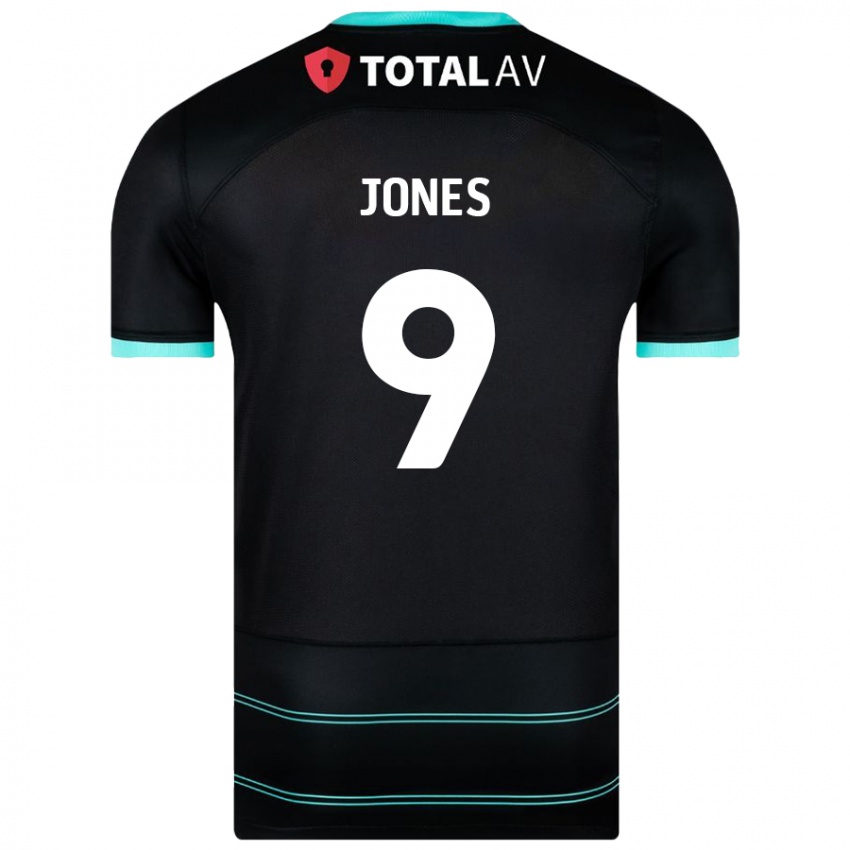 Mujer Camiseta Emma Jones #9 Negro 2ª Equipación 2024/25 La Camisa México