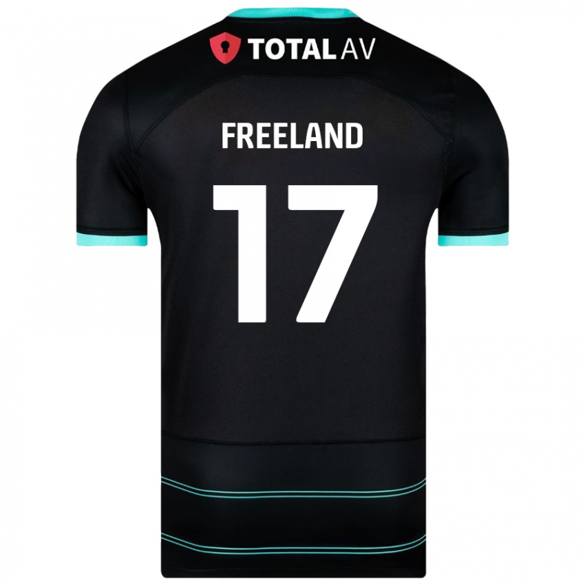 Mujer Camiseta Georgie Freeland #17 Negro 2ª Equipación 2024/25 La Camisa México