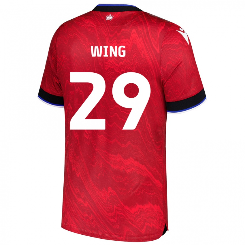 Mujer Camiseta Lewis Wing #29 Rojo Negro 2ª Equipación 2024/25 La Camisa México