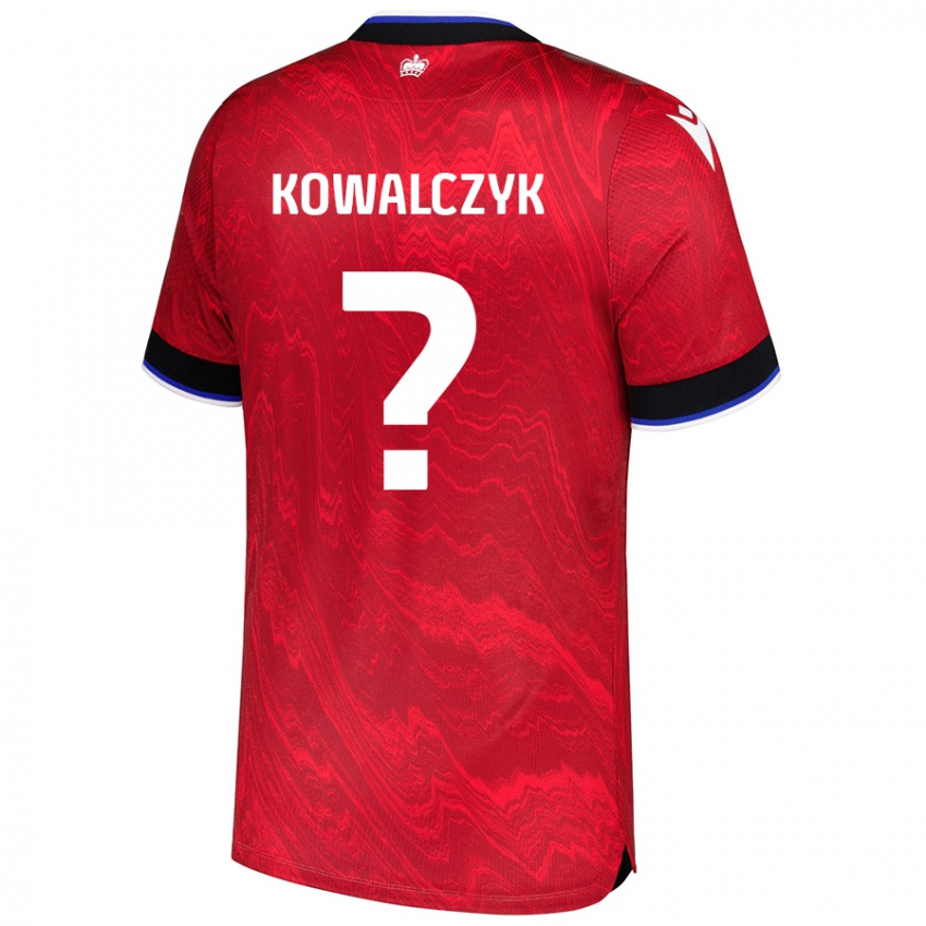 Mujer Camiseta Kacper Kowalczyk #0 Rojo Negro 2ª Equipación 2024/25 La Camisa México