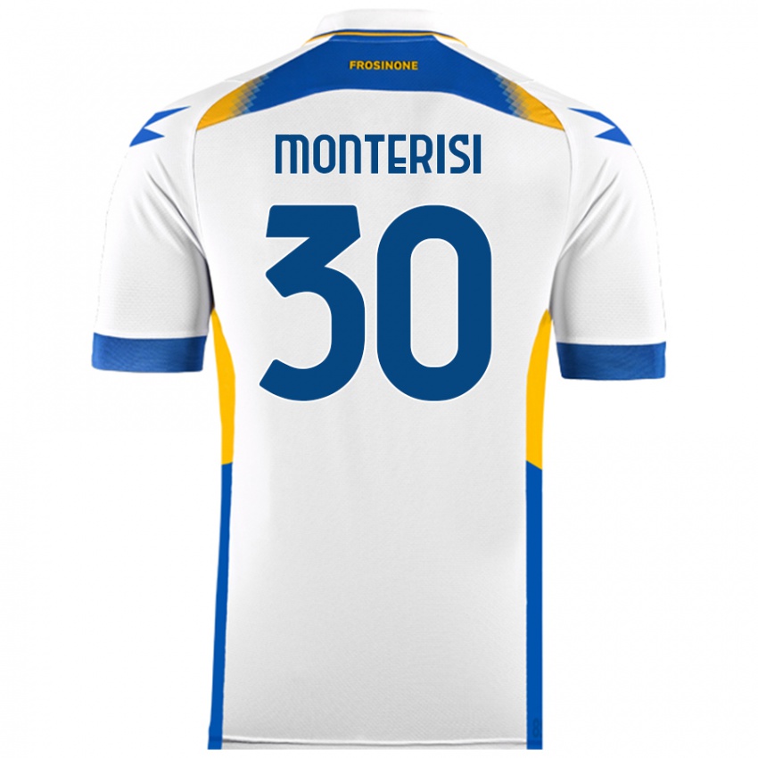 Mujer Camiseta Ilario Monterisi #30 Blanco 2ª Equipación 2024/25 La Camisa México