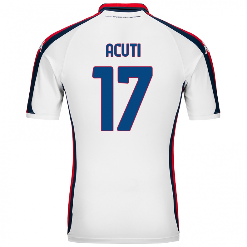 Mujer Camiseta Arianna Acuti #17 Blanco 2ª Equipación 2024/25 La Camisa México