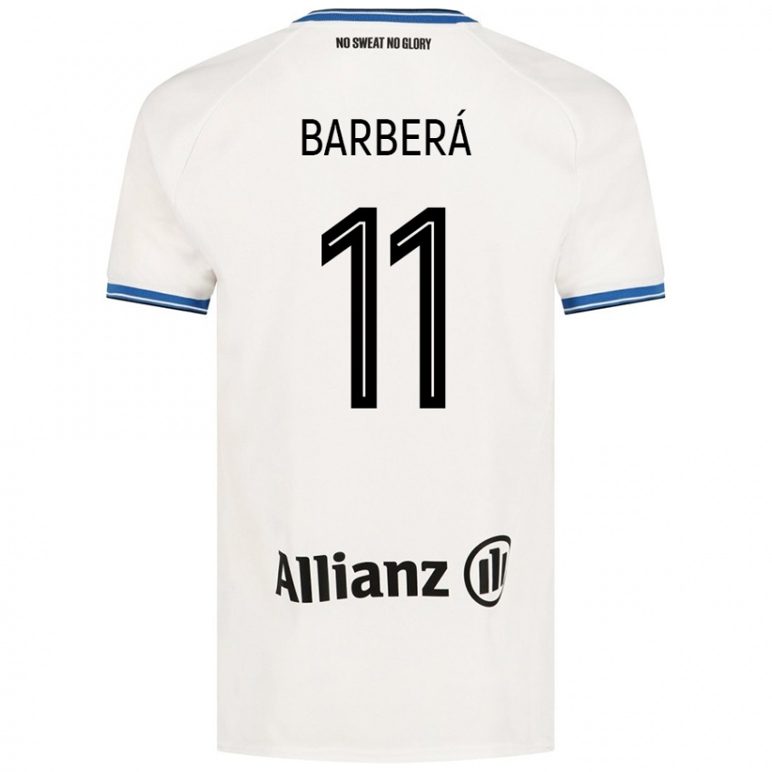 Mujer Camiseta Víctor Barberá #11 Blanco 2ª Equipación 2024/25 La Camisa México