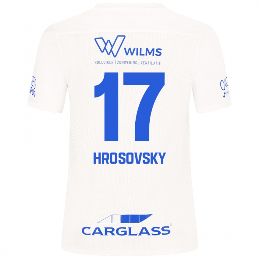 Mujer Camiseta Patrik Hrosovsky #17 Blanco 2ª Equipación 2024/25 La Camisa México