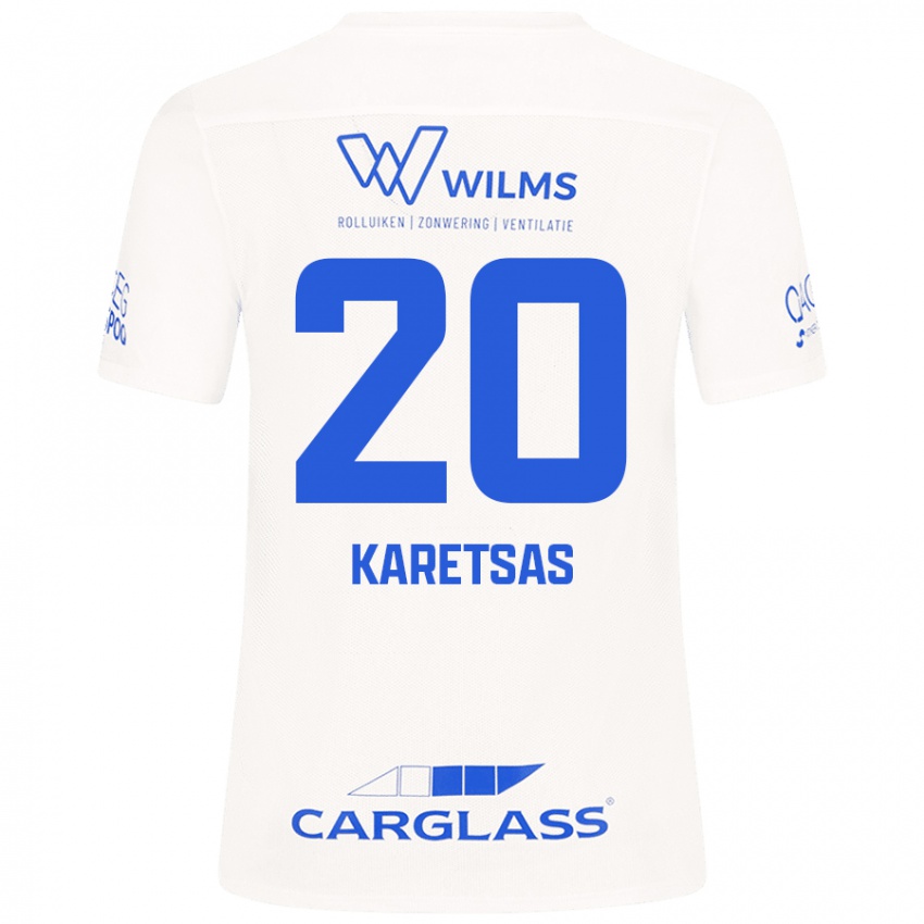 Mujer Camiseta Konstantinos Karetsas #20 Blanco 2ª Equipación 2024/25 La Camisa México