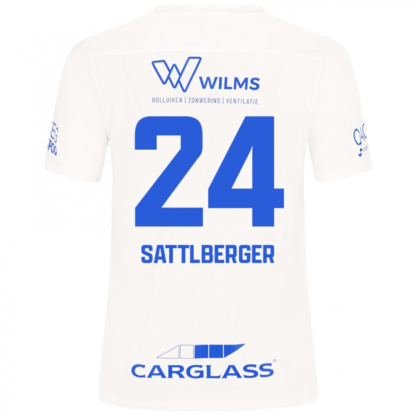 Mujer Camiseta Nikolas Sattlberger #24 Blanco 2ª Equipación 2024/25 La Camisa México