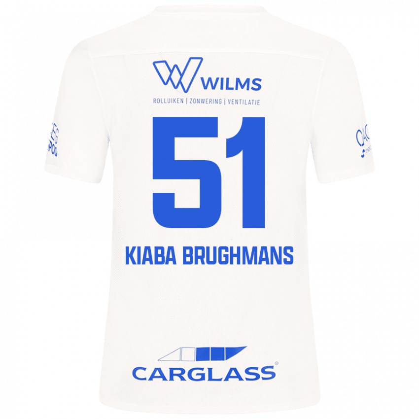 Mujer Camiseta Lucca Kiaba Brughmans #51 Blanco 2ª Equipación 2024/25 La Camisa México