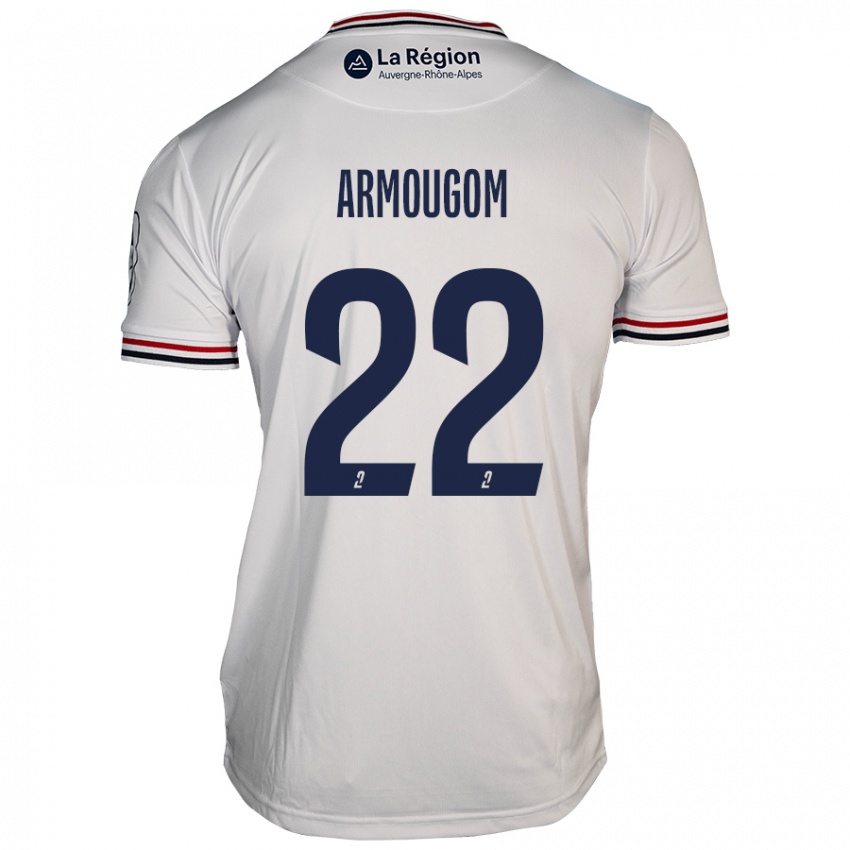 Mujer Camiseta Yoël Armougom #22 Blanco 2ª Equipación 2024/25 La Camisa México