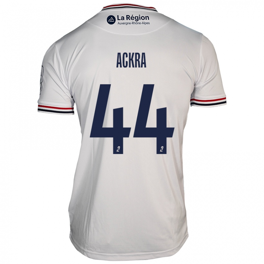 Mujer Camiseta Allan Ackra #44 Blanco 2ª Equipación 2024/25 La Camisa México