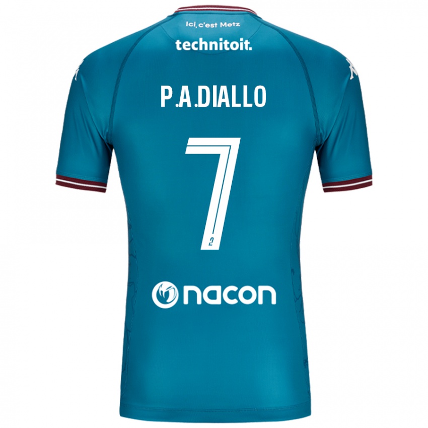 Mujer Camiseta Papa Amadou Diallo #7 Azul Petróleo 2ª Equipación 2024/25 La Camisa México