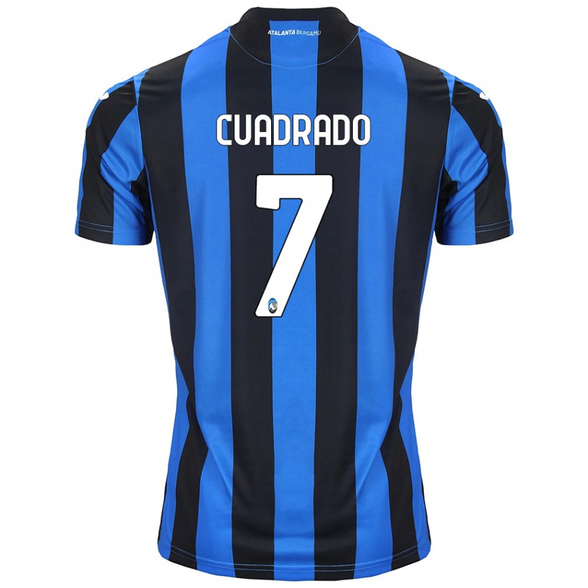 Niño Camiseta Juan Cuadrado #7 Azul Negro 1ª Equipación 2024/25 La Camisa México