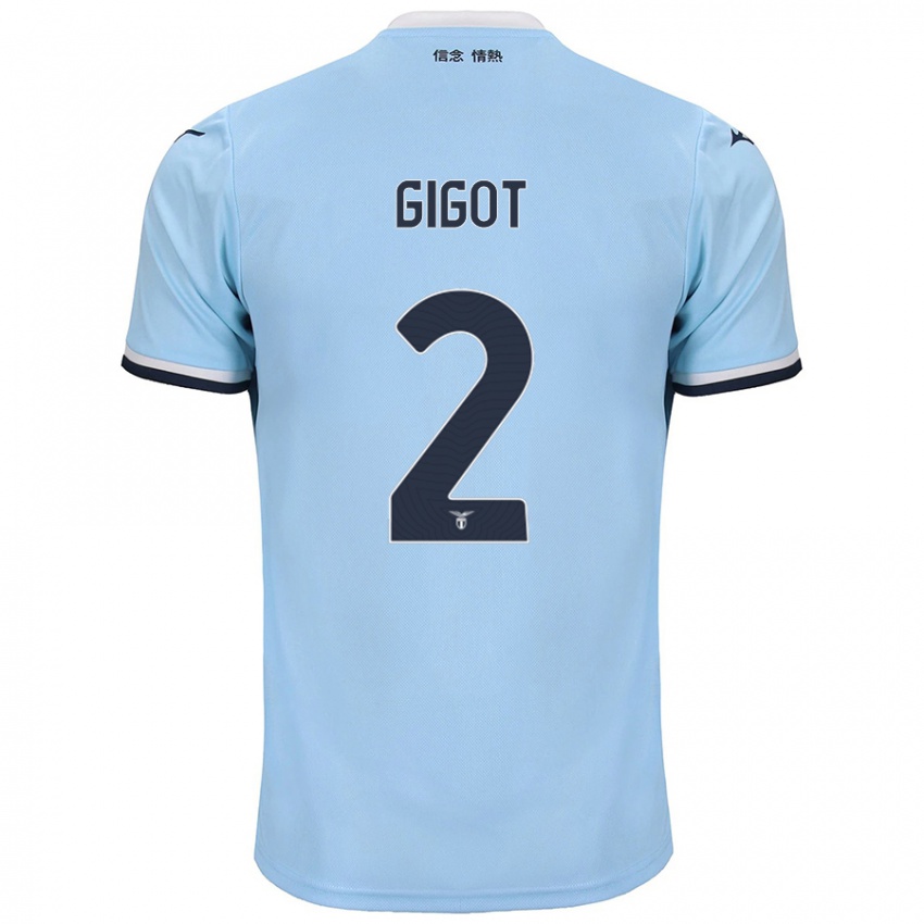 Niño Camiseta Samuel Gigot #2 Azul 1ª Equipación 2024/25 La Camisa México