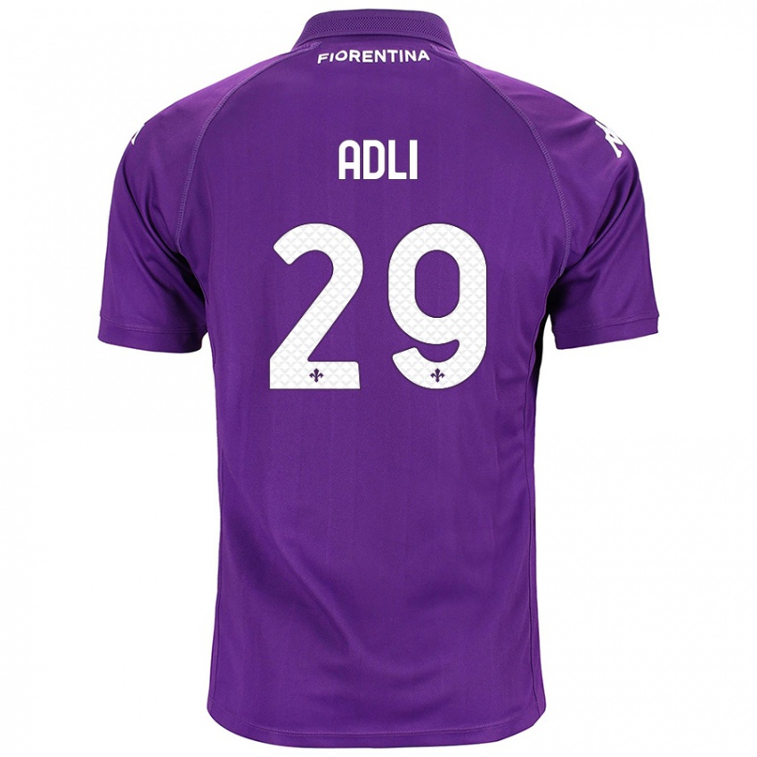 Niño Camiseta Yacine Adli #29 Morado 1ª Equipación 2024/25 La Camisa México