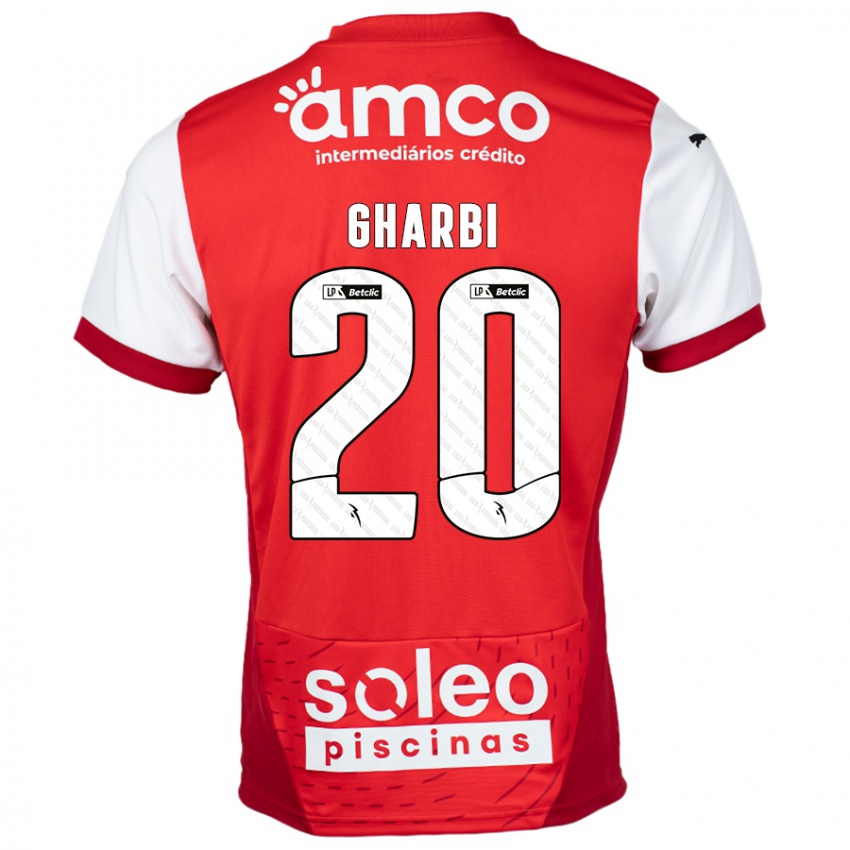 Niño Camiseta Ismael Gharbi #20 Rojo Blanco 1ª Equipación 2024/25 La Camisa México